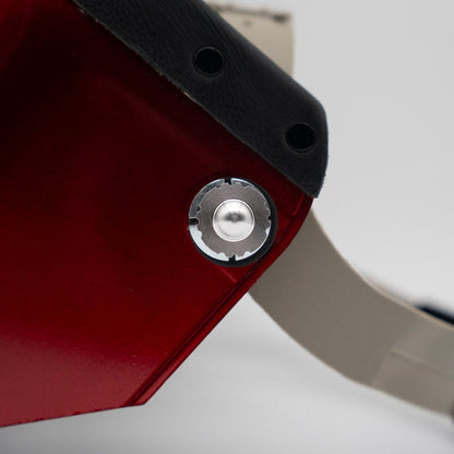 Tiger Scoop - Red On Black Leather