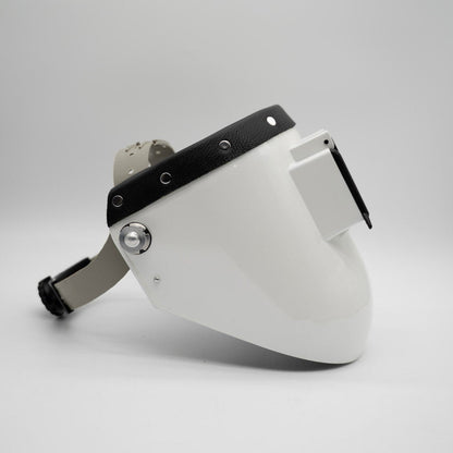 Tiger Scoop - White On Black Leather