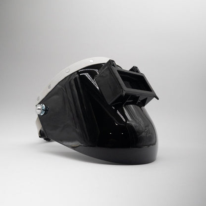 Tiger Scoop - Black On White Leather