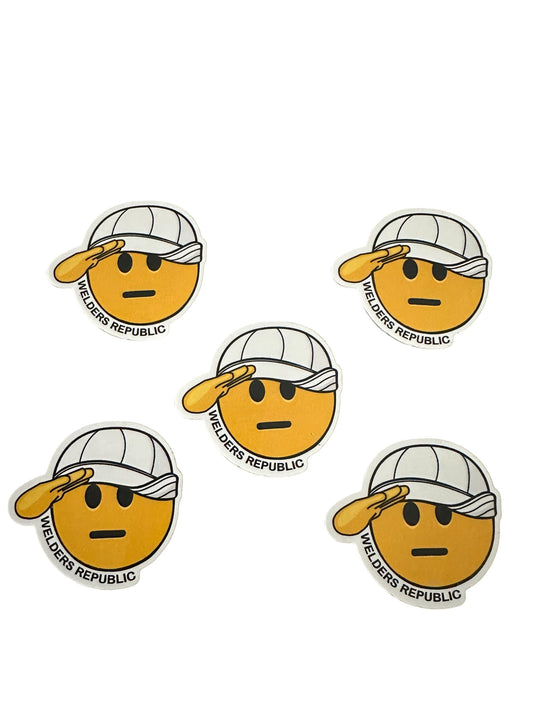 Welder salute sticker (5 pack)