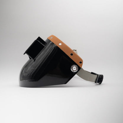Tiger Scoop - Black On Tan Leather